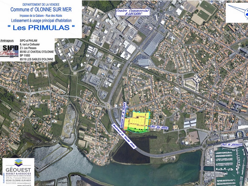 plan de situation Lotissement Les Primulas