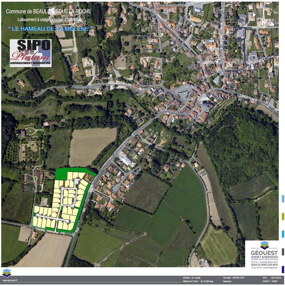 plan de situation Lotissement le Hameau de la Molène