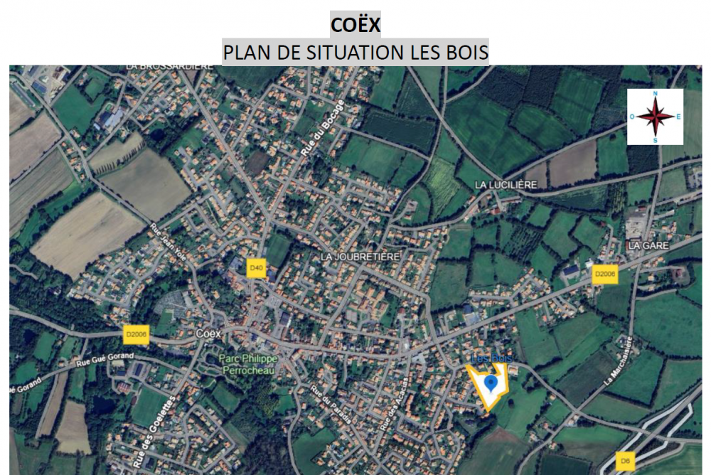 plan de situation Lotissement Les Bois