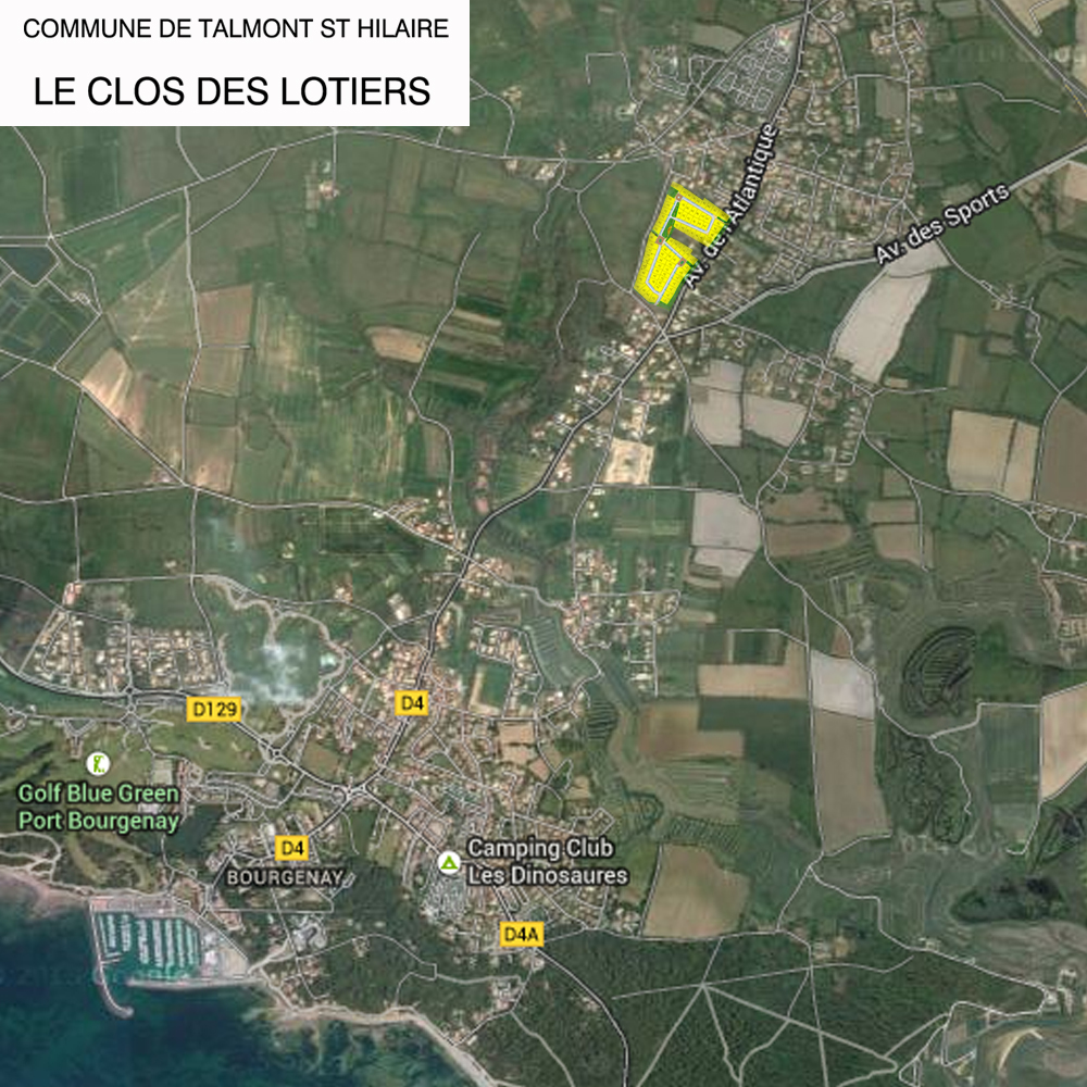 plan de situation Lotissement Le Clos des Lotiers