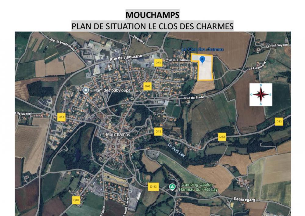 plan de situation Lotissement Le Clos des Charmes