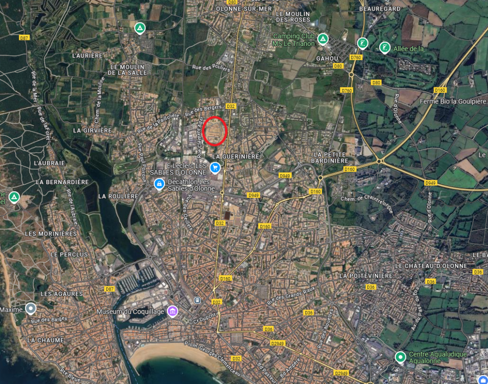 plan de situation Lotissement Les Moinardes Nord 