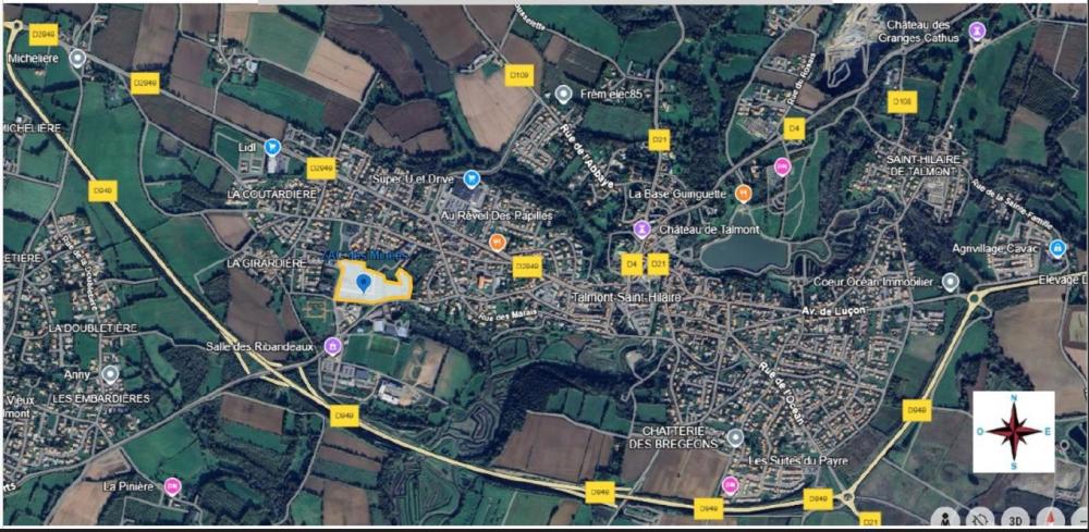 plan de situation Lotissement Les Minées-le sirocco ilot 13