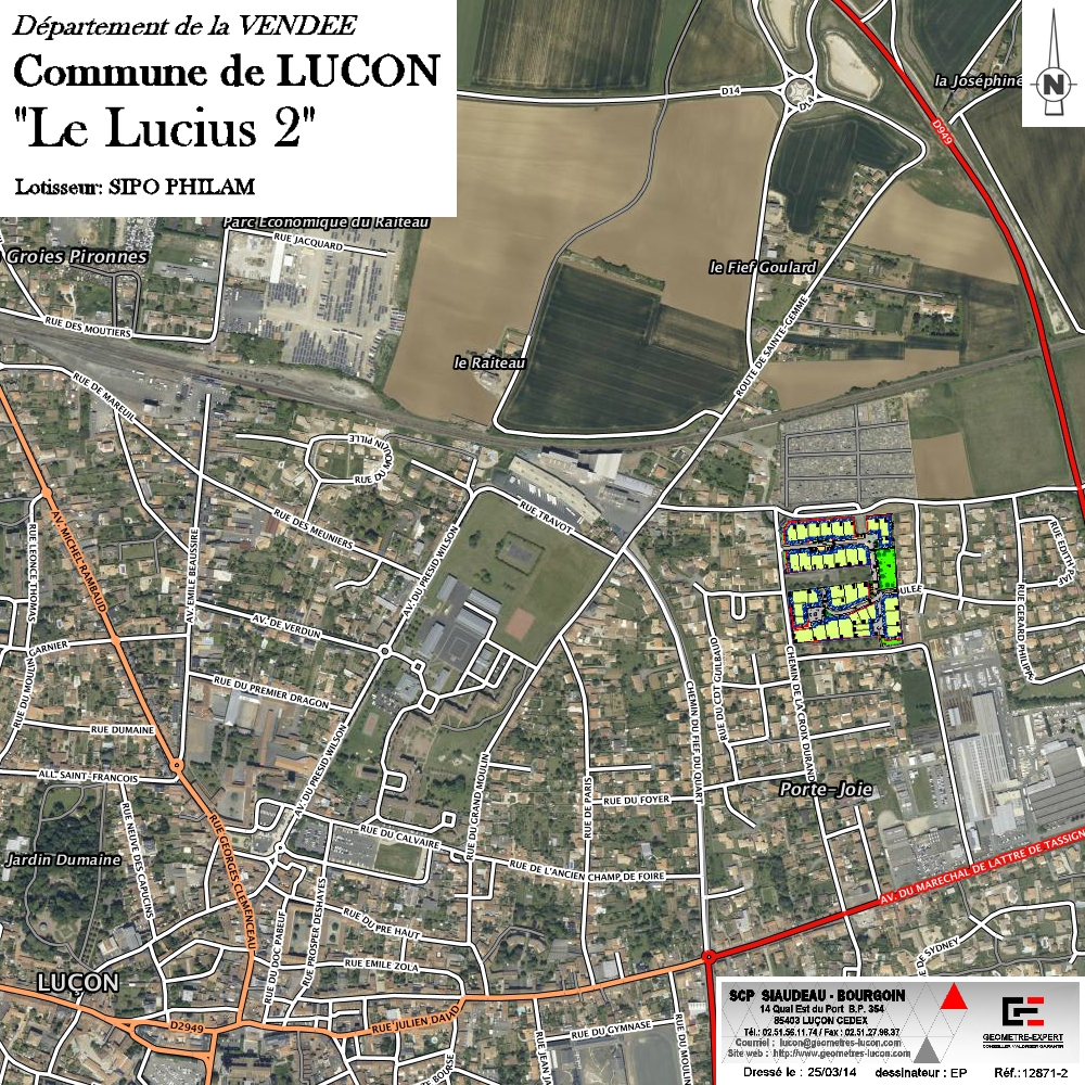 plan de situation Lotissement Le Lucius II