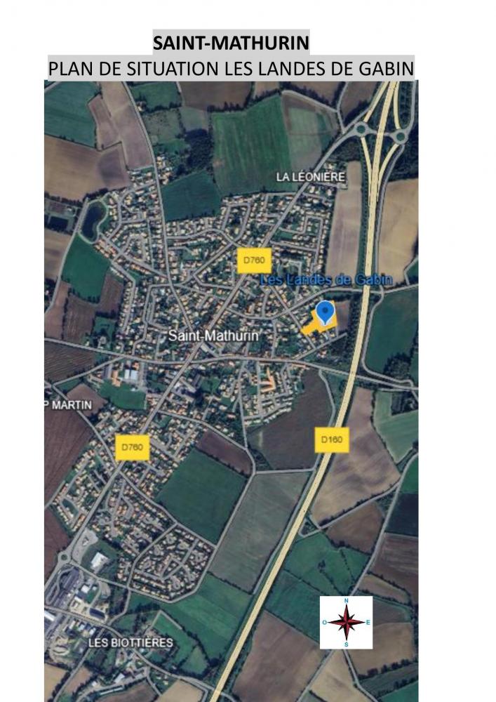 plan de situation Lotissement Les Landes de Gabin