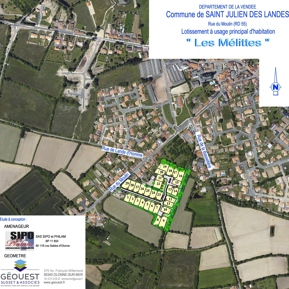plan de situation Lotissement Les Mélittes
