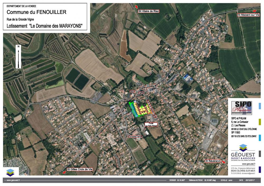 plan de situation Lotissement Les Marayons
