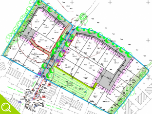 plan du lotissement à grosbreuil